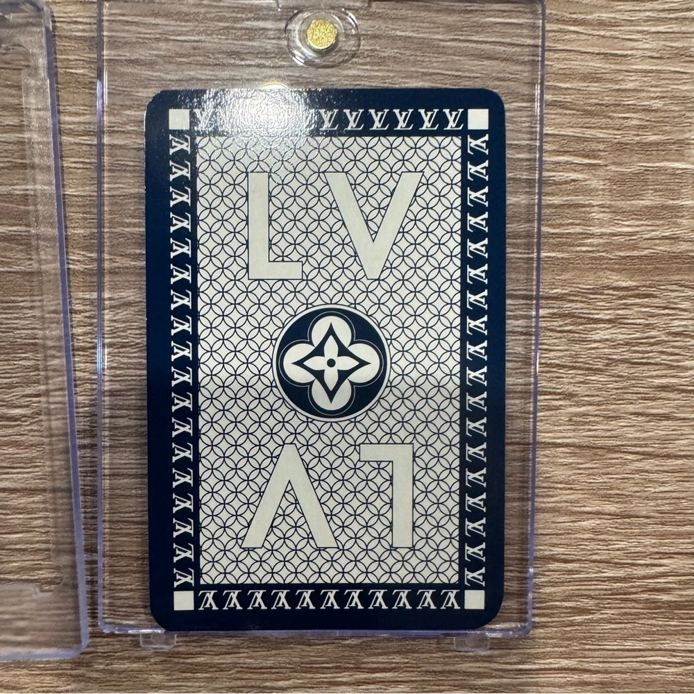 Louis Vuitton Monogram Playing Card In Case, Joker On Blue And White Card - Picture 2 of 5